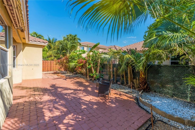 view of patio / terrace featuring a fenced backyard