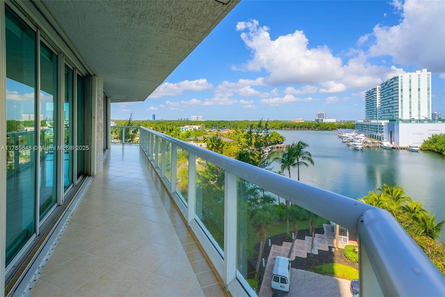16500 Collins Ave Unit 656, Sunny Isles Beach, FL 33160 - balcony featuring a water view and a city view