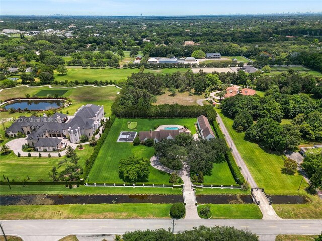6320 Hancock Rd, Southwest Ranches, FL 33330 - bird's eye view of a pool and a tree filled landscape