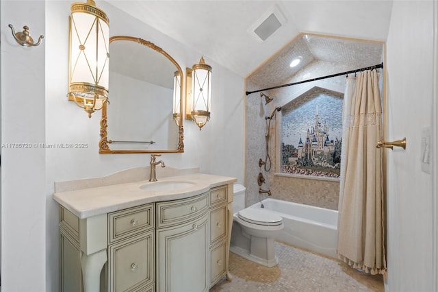 6320 Hancock Rd, Southwest Ranches, FL 33330 - full bath featuring shower / bath combo, vanity, and tile patterned flooring