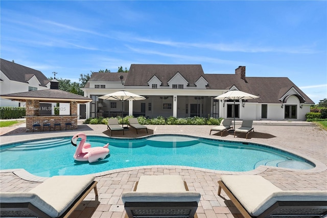 6320 Hancock Rd, Southwest Ranches, FL 33330 - swimming pool with a patio area