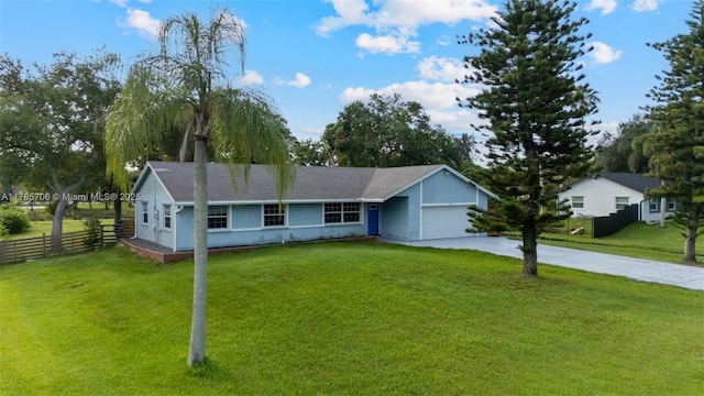 5010 SW 201st Ter, Southwest Ranches, FL 33332 - ranch-style house with an attached garage and concrete driveway