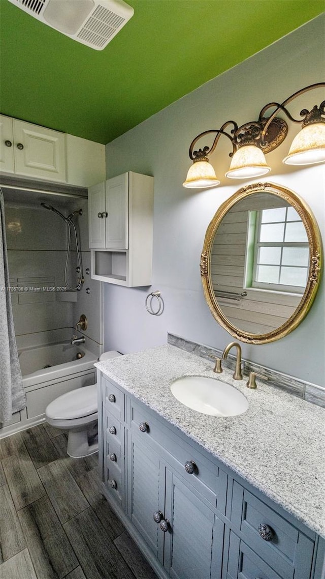 5010 SW 201st Ter, Southwest Ranches, FL 33332 - bathroom with vanity,  shower combination, and wood finished floors