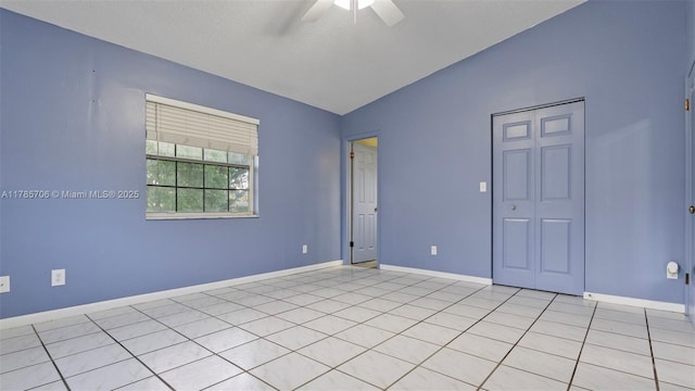 5010 SW 201st Ter, Southwest Ranches, FL 33332 - unfurnished room with lofted ceiling and ceiling fan