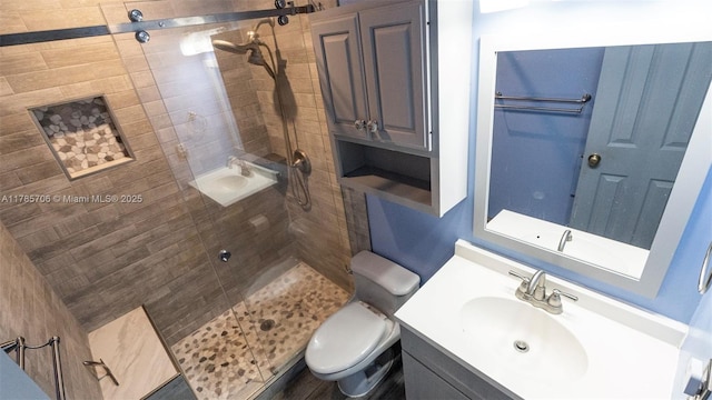 5010 SW 201st Ter, Southwest Ranches, FL 33332 - full bathroom with a tile shower and vanity