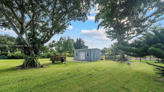 5010 SW 201st Ter, Southwest Ranches, FL 33332 - view of yard with an outdoor structure