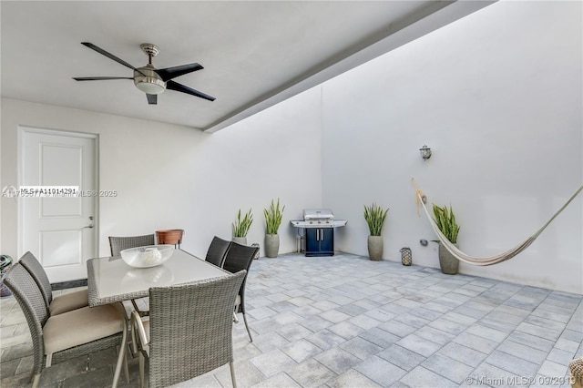 10550 NW 63rd Ter, Doral, FL 33178 - view of patio with a ceiling fan and outdoor dining space
