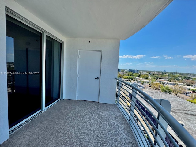 view of balcony