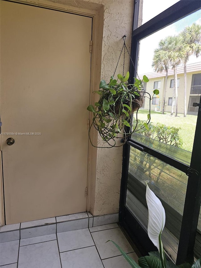 exterior space featuring stucco siding