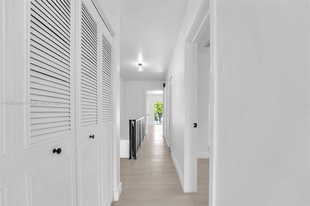 corridor with baseboards
