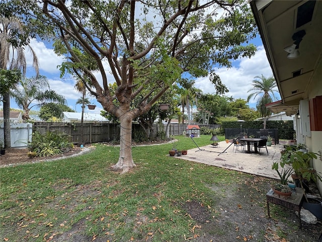 12021 SW 119th St, Miami, FL 33186 - fenced backyard featuring a patio area