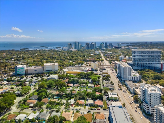 2501 SW 27th St Unit 4, Miami, FL 33133 - drone / aerial view with a city view and a water view