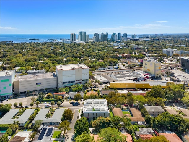 2501 SW 27th St Unit 4, Miami, FL 33133 - bird's eye view with a water view and a view of city