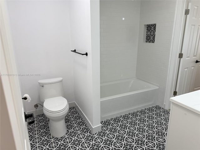 16528 Bridge End Rd, Miami Lakes, FL 33014 - full bath with vanity, tub / shower combination, and tile patterned flooring