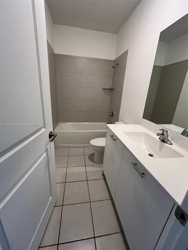 12121 NW 23rd Ct Unit 12121, Miami, FL 33167 - bathroom with vanity, tile patterned floors, and washtub / shower combination