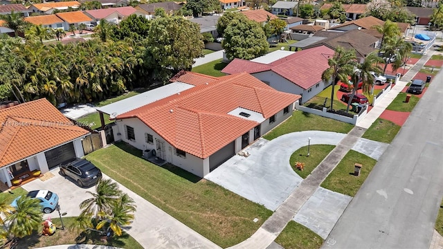 bird's eye view featuring a residential view