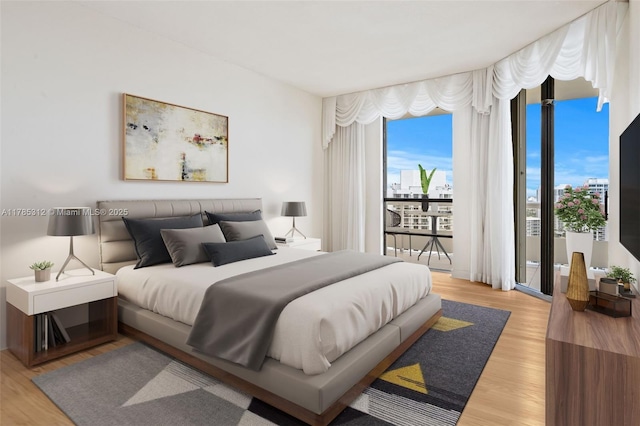 20191 E Country Club Dr Unit Ts3, Aventura, FL 33180 - bedroom with light wood finished floors and access to outside