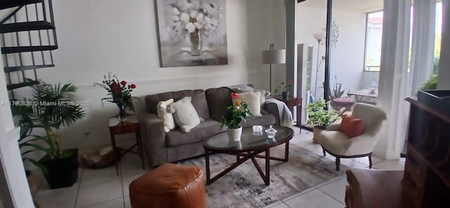 8255 SW 152nd Ave Unit E-410, Miami, FL 33193 - living room featuring tile patterned flooring