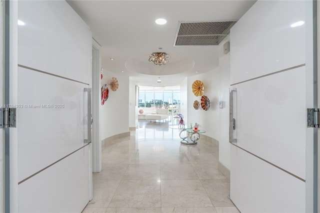 18911 Collins Ave Unit 405, Sunny Isles Beach, FL 33160 - hall with baseboards and recessed lighting