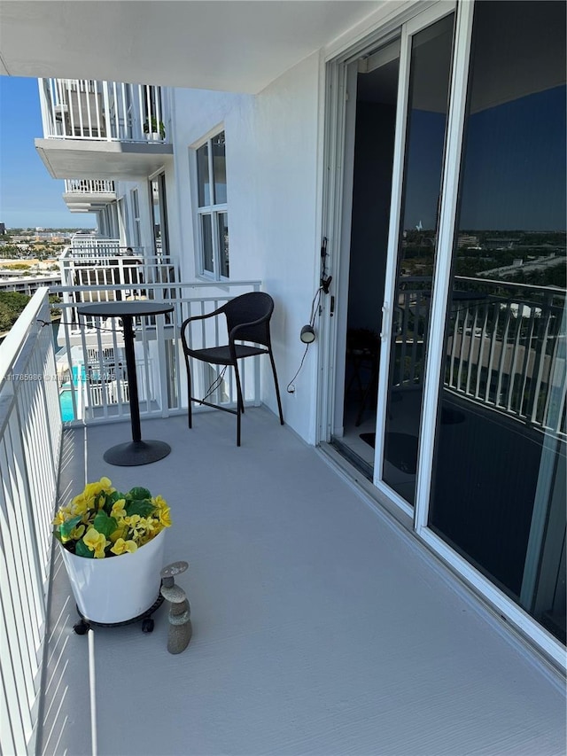 view of balcony
