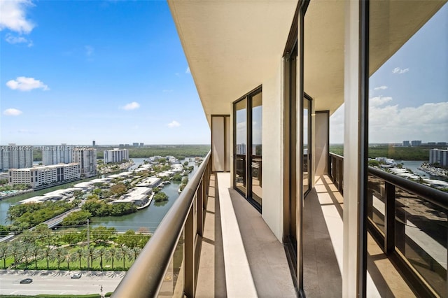 16275 Collins Ave Unit 2202, Sunny Isles Beach, FL 33160 - balcony featuring a water view and a city view