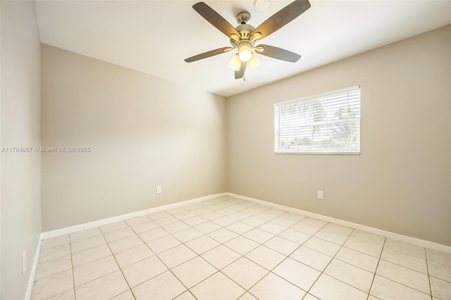 22188 SW 59th Ave, Boca Raton, FL 33428 - spare room featuring baseboards and a ceiling fan