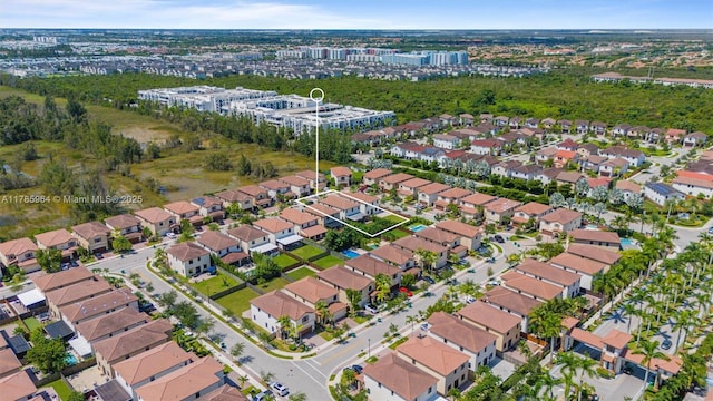 10075 NW 86th Ter, Doral, FL 33178 - drone / aerial view with a residential view