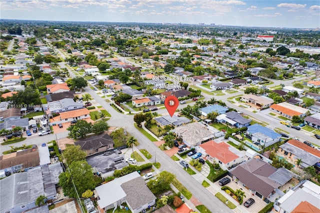 birds eye view of property featuring a residential view