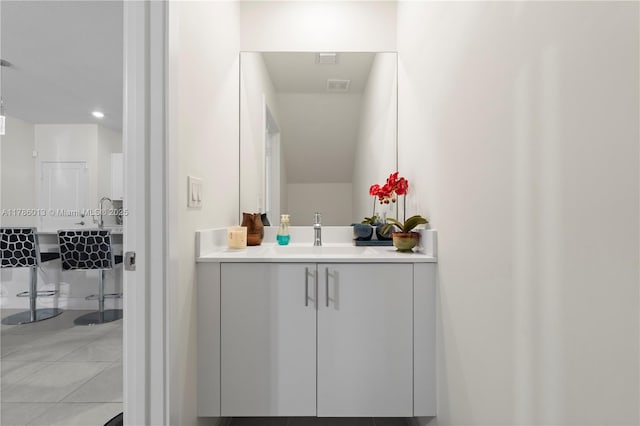 8292 NW 43rd St, Doral, FL 33166 - bathroom with vanity and tile patterned floors