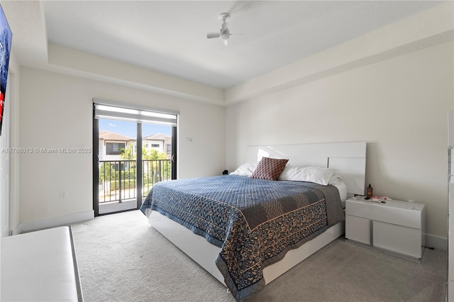 8292 NW 43rd St, Doral, FL 33166 - carpeted bedroom featuring access to outside and baseboards