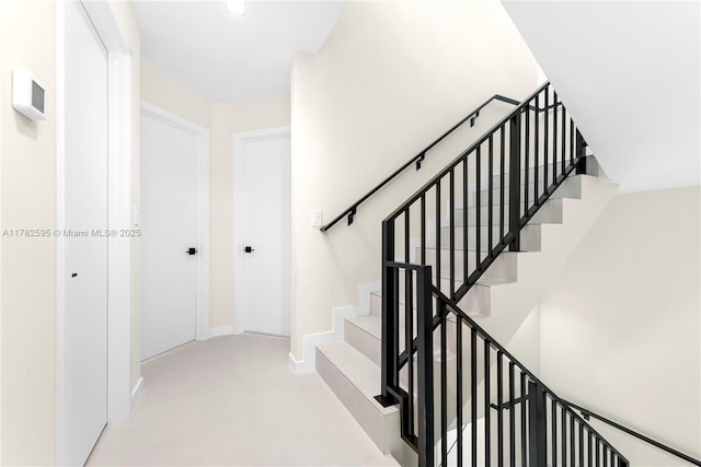 2501 SW 27th St Unit 6, Miami, FL 33133 - stairway featuring baseboards