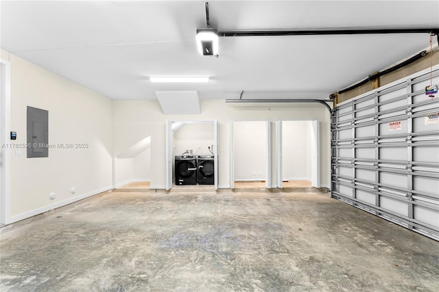 2501 SW 27th St Unit 6, Miami, FL 33133 - garage featuring electric panel and washer and dryer