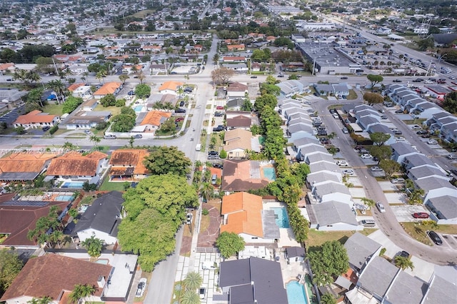 drone / aerial view featuring a residential view