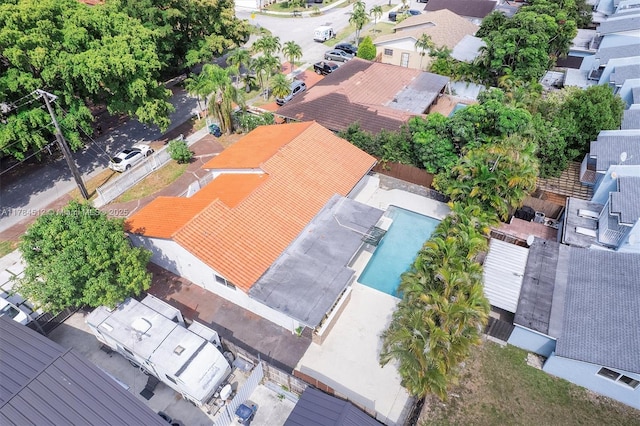 bird's eye view featuring a residential view