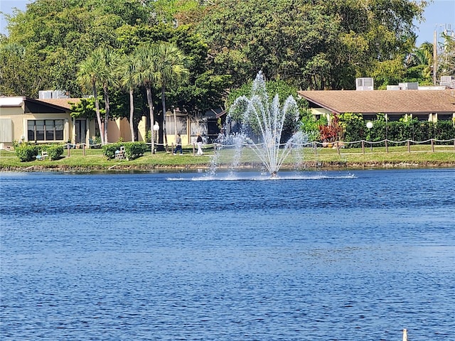 view of water feature