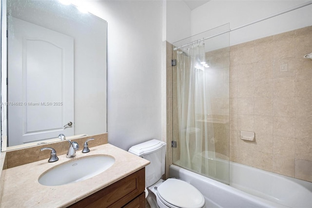 7765 SW 54th Ct Unit 7765, Miami, FL 33143 - full bathroom with shower / tub combo, toilet, and vanity