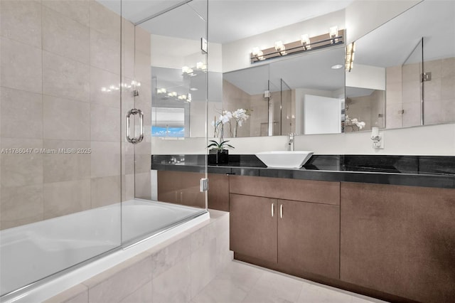 2000 Island Blvd Unit 1704, Aventura, FL 33160 - bathroom featuring vanity and tiled shower / bath combo