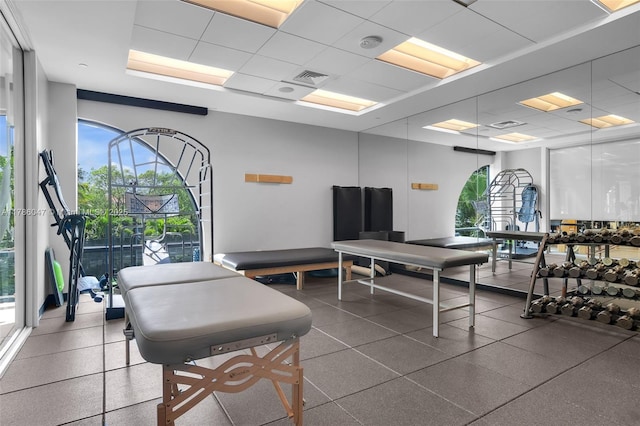 2000 Island Blvd Unit 1704, Aventura, FL 33160 - interior space featuring a wealth of natural light, a drop ceiling, and visible vents