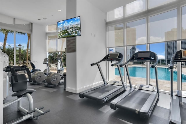 2000 Island Blvd Unit 1704, Aventura, FL 33160 - workout area with baseboards