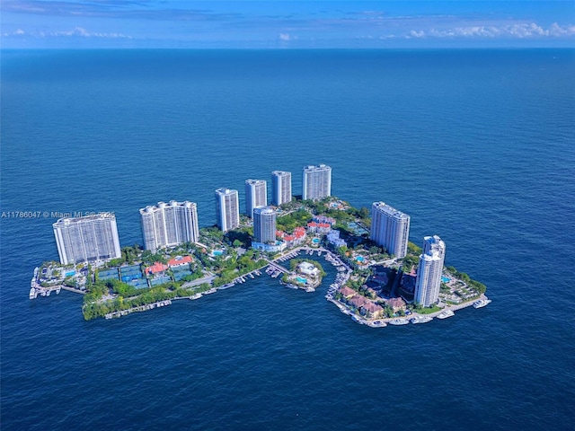 2000 Island Blvd Unit 1704, Aventura, FL 33160 - drone / aerial view with a water view and a view of city