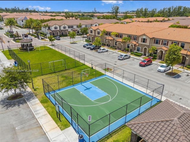 9231 W 32nd Ln, Hialeah, FL 33018 - view of basketball court featuring a residential view and community basketball court