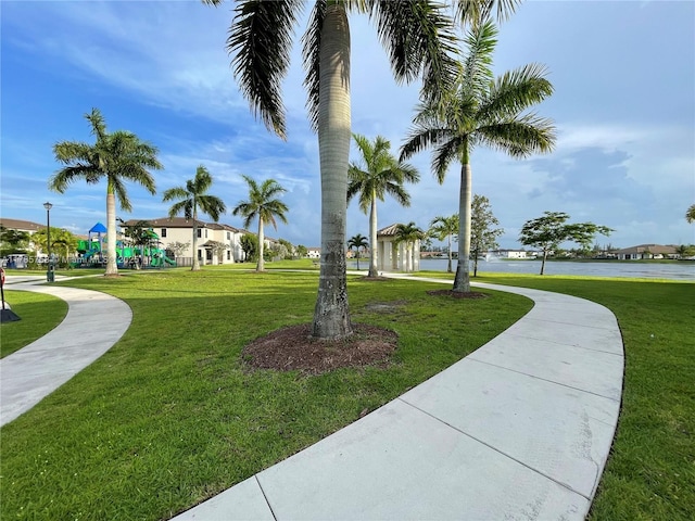 9231 W 32nd Ln, Hialeah, FL 33018 - view of property's community featuring a yard and a water view
