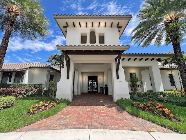 9231 W 32nd Ln, Hialeah, FL 33018 - doorway to property featuring stucco siding