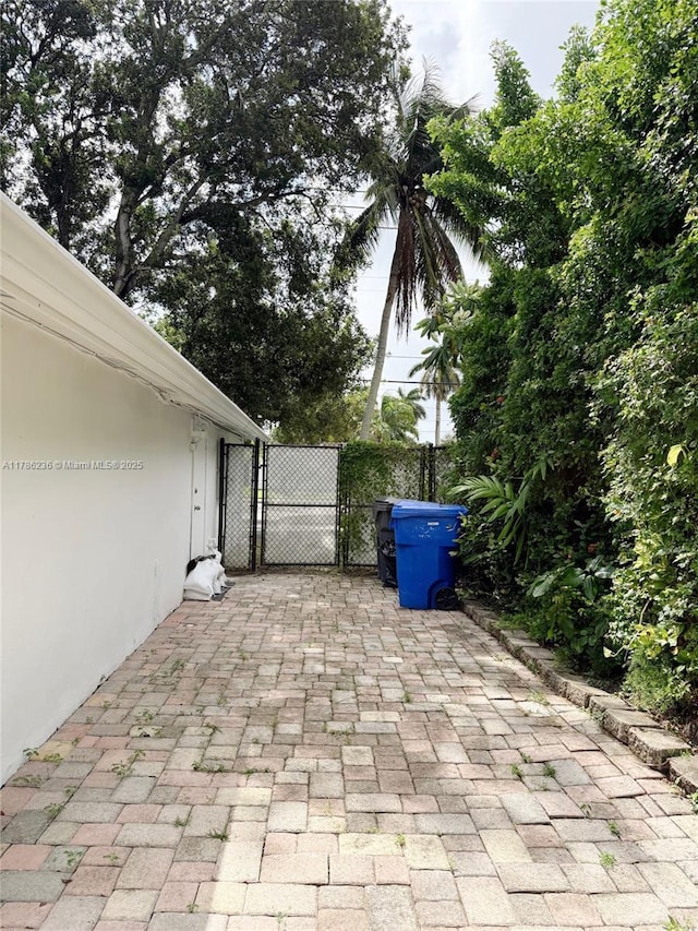view of patio / terrace with fence