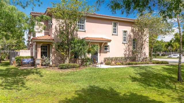 294 Las Brisas Cir, Sunrise, FL 33326 - mediterranean / spanish house featuring stucco siding and a tile roof