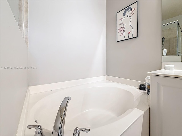 294 Las Brisas Cir, Sunrise, FL 33326 - full bathroom with vanity and a garden tub