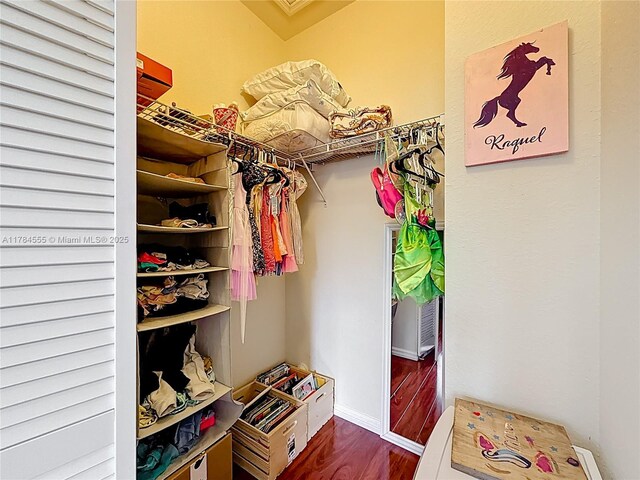 294 Las Brisas Cir, Sunrise, FL 33326 - spacious closet featuring dark wood finished floors