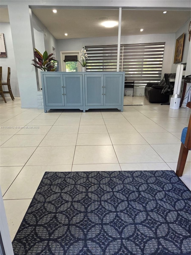 12585 NE Miami Ct, North Miami, FL 33161 - interior space featuring recessed lighting and light tile patterned floors
