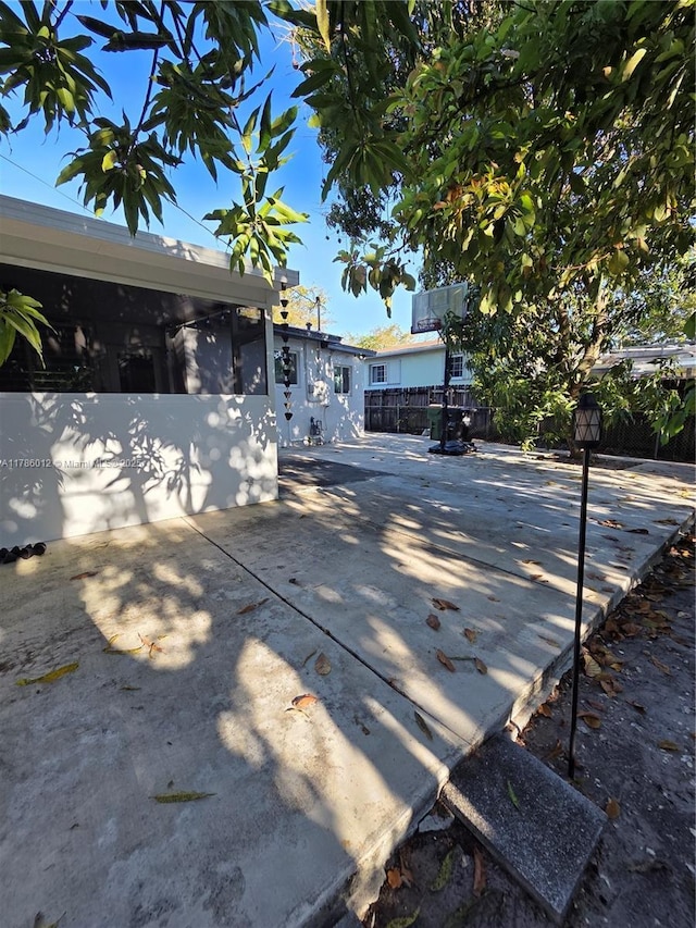 12585 NE Miami Ct, North Miami, FL 33161 - exterior space with fence and a patio area