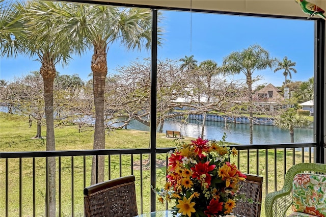 6121 SE Landing Way Unit 13, Stuart, FL 34997 - balcony featuring a water view